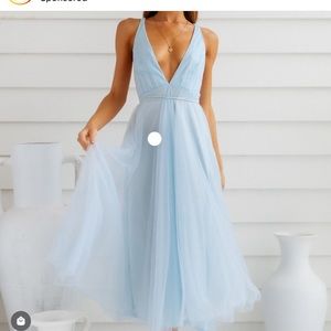 Blue formal dress